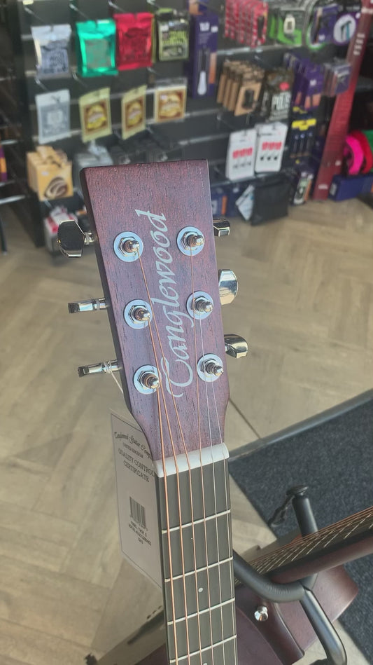 Is this the UKs best acoustic guitar under £150? Our tutors try it out … (spot the drum teacher!) #tanglewood #musicshop #musicschool