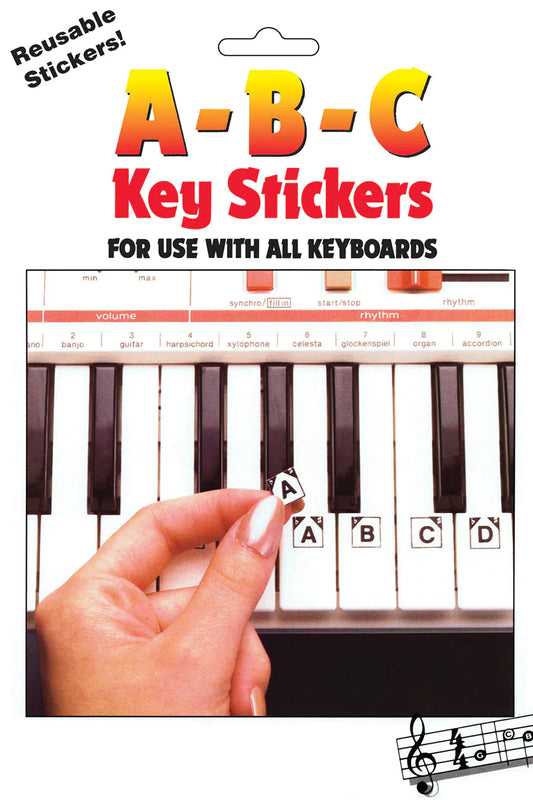 ABC key stickers