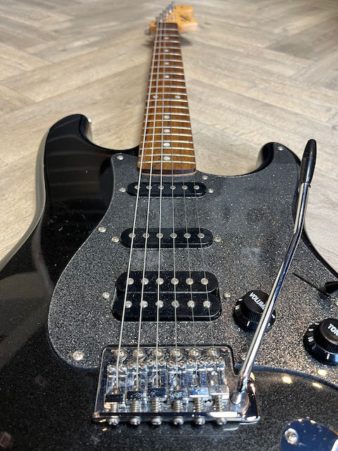 Refurbished Squier Strat with HSS pickup configuration