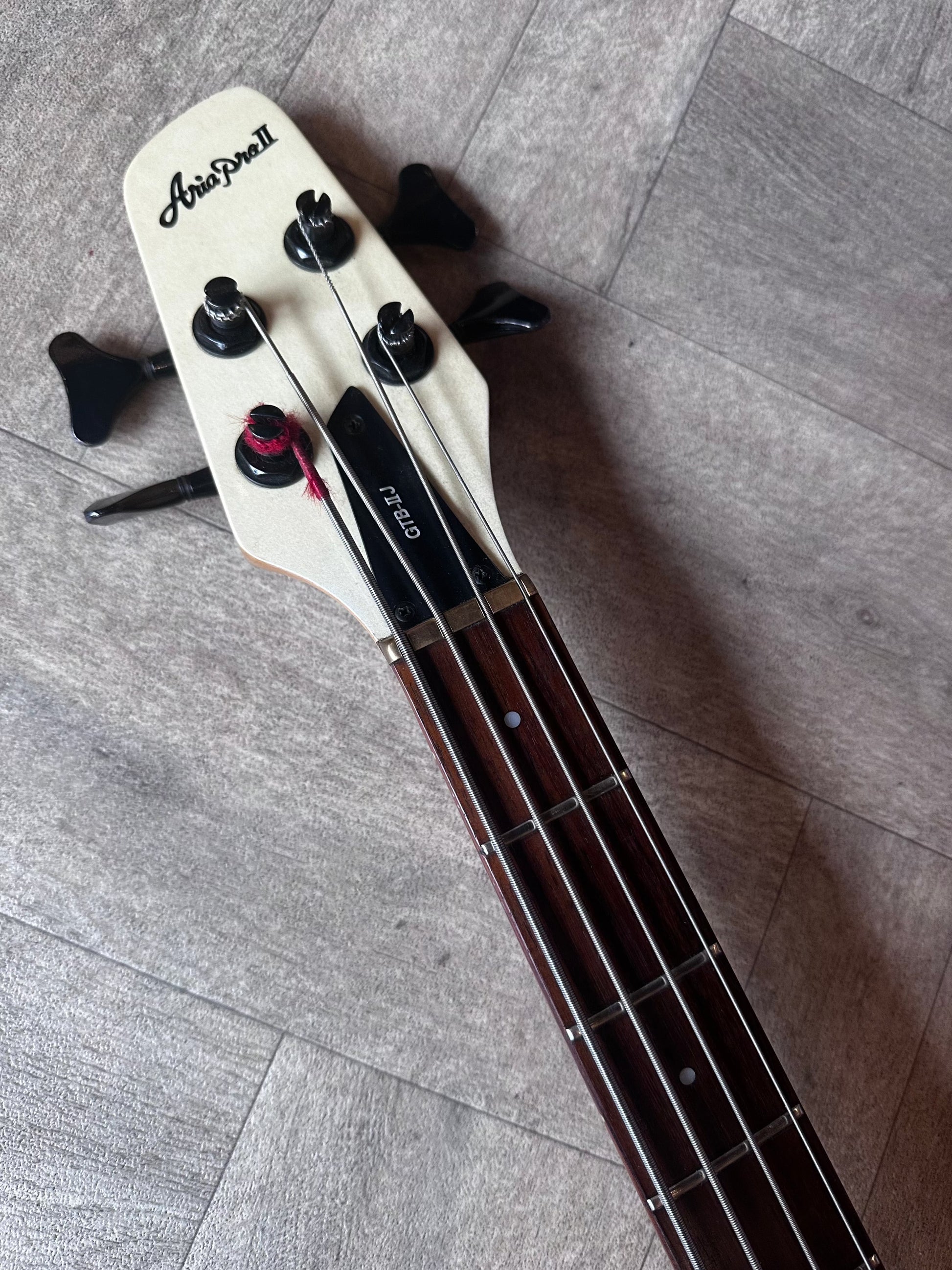 Refurbished Aria Pro II Integra 4 String Bass in White Finish. – DeRosa ...