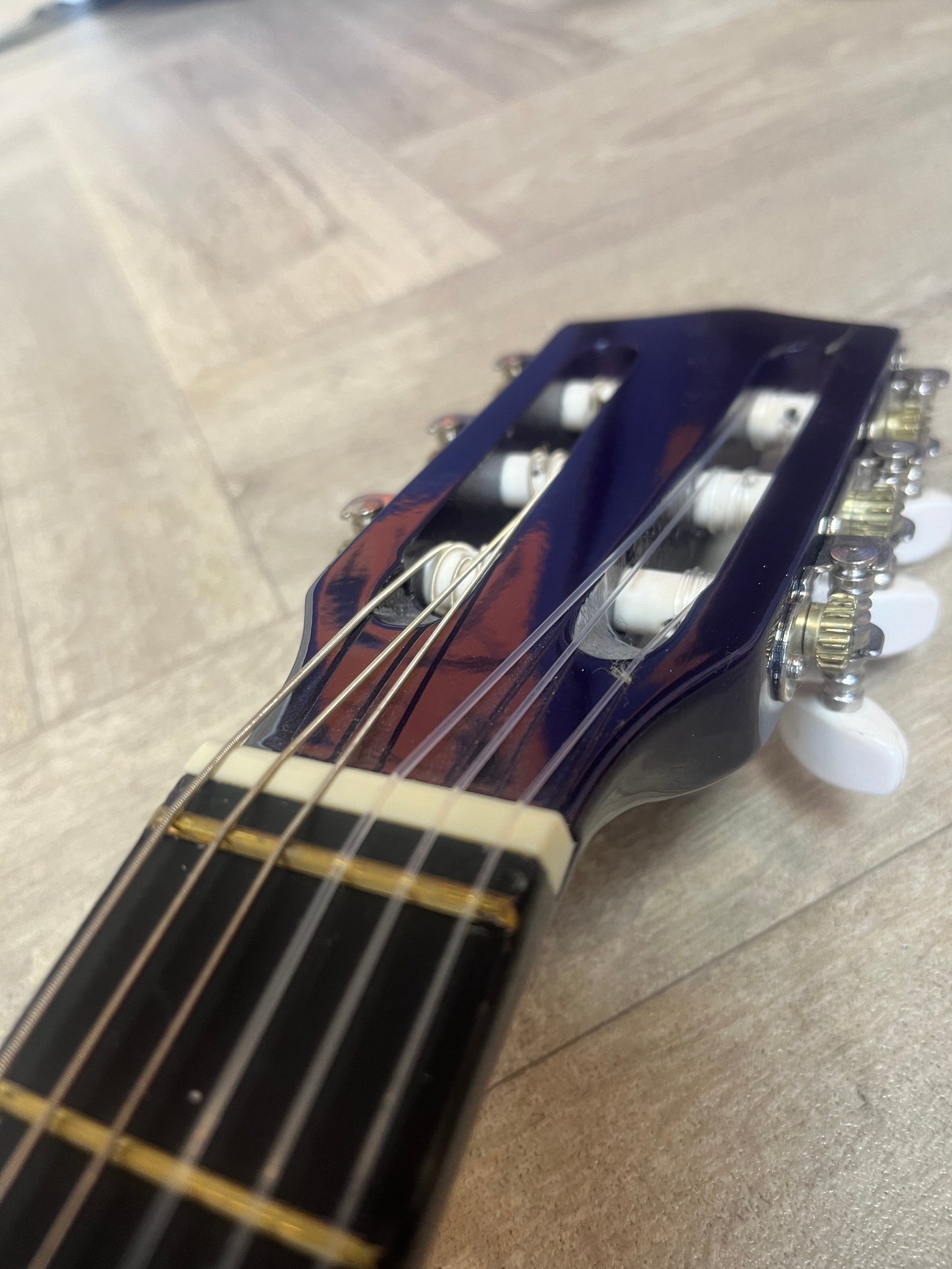 Junior Childs Size Acoustic Guitar Pack (Purple Sparkle)