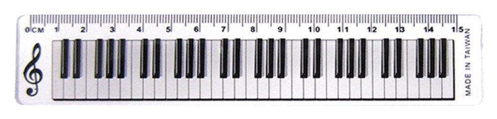 15 cm piano ruler
