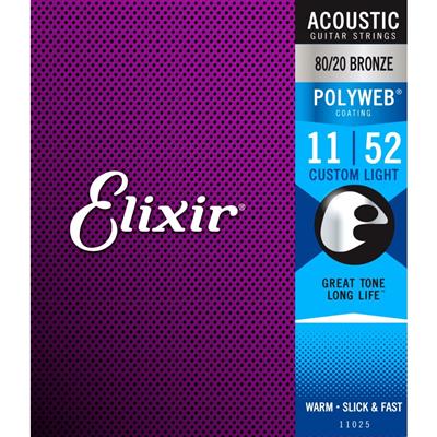 Elixir Acoustic Guitar Strings Polyweb 11/52