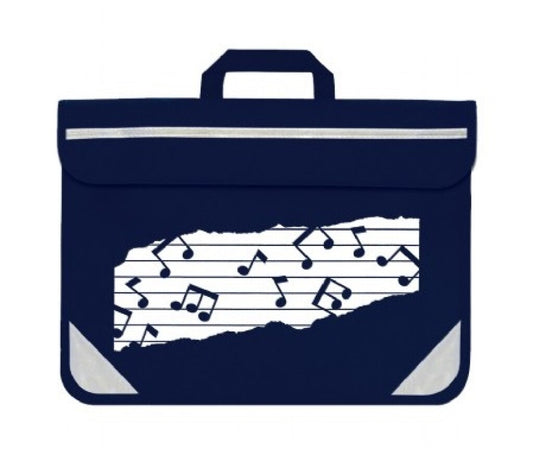 Mapac: Music Bag Duo - Music Notes (Navy/Sky)