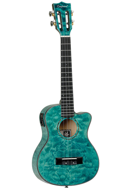 TENOR UKULELE QUILTED MAPLE -TAHITIAN CORAL GLOSS